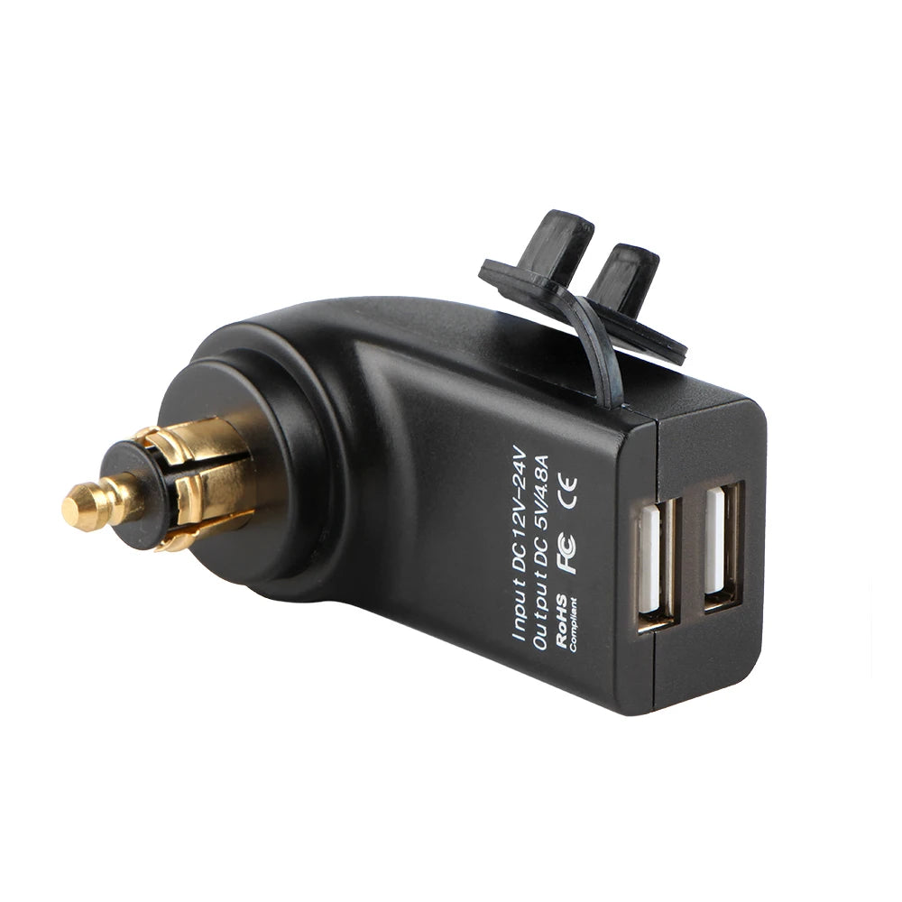 Dual USB Charger Port  BMW R1200GS R1250GS F850GS F750GS F800GS Power Plug DIN