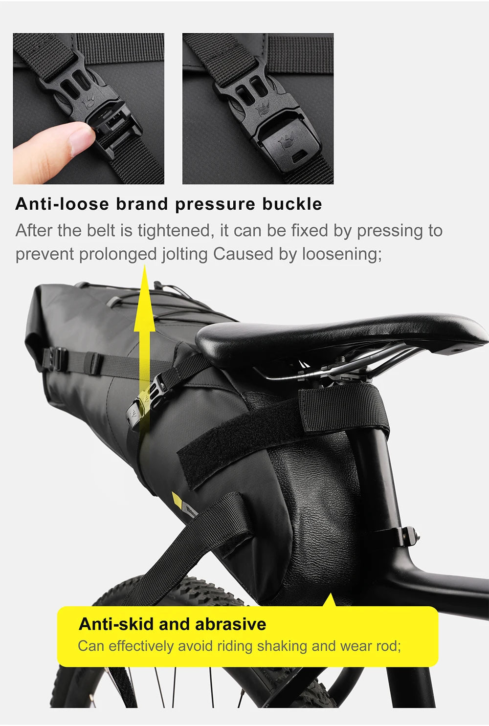 Waterproof Bicycle Saddle Bag Rear Pannier MTB Road Bike Tail Bag 10L 13L