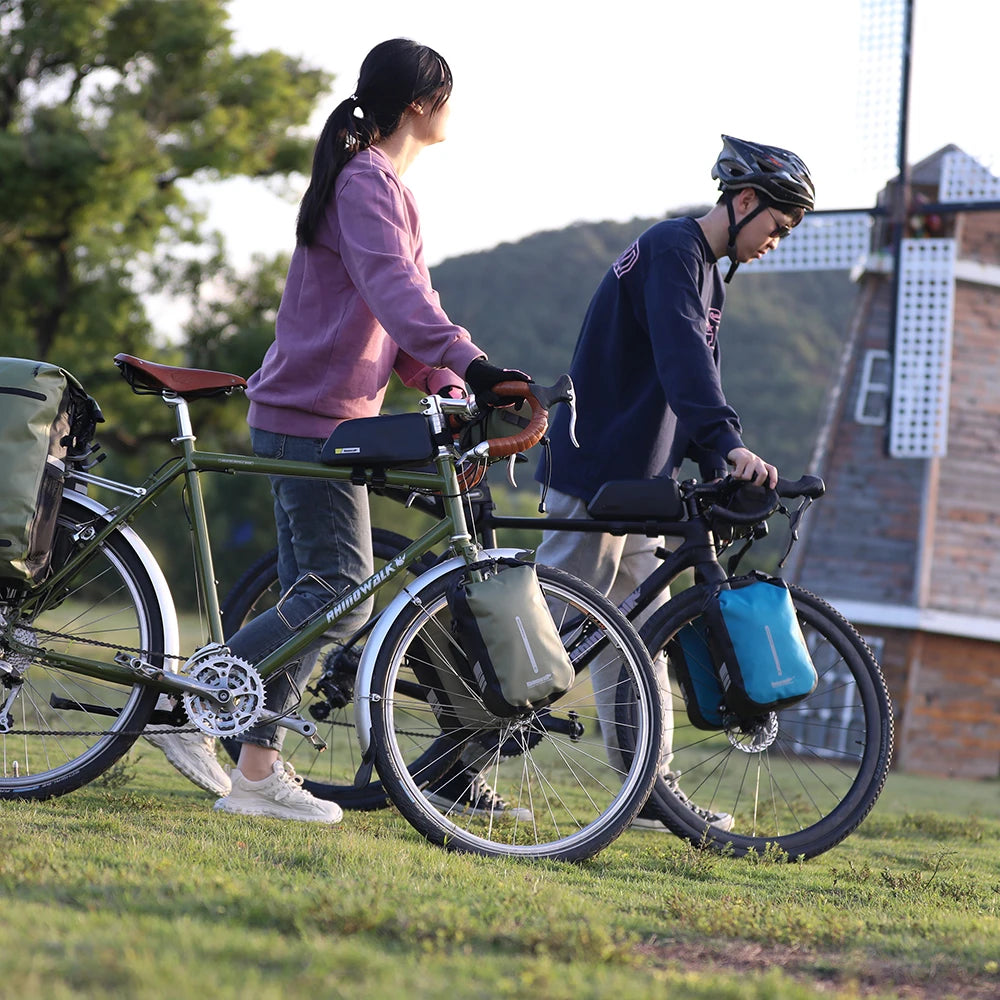 Rhinowalk Waterproof 4L-6L Bike Fork Bag Quick Release Shoulder Pack MTB Road