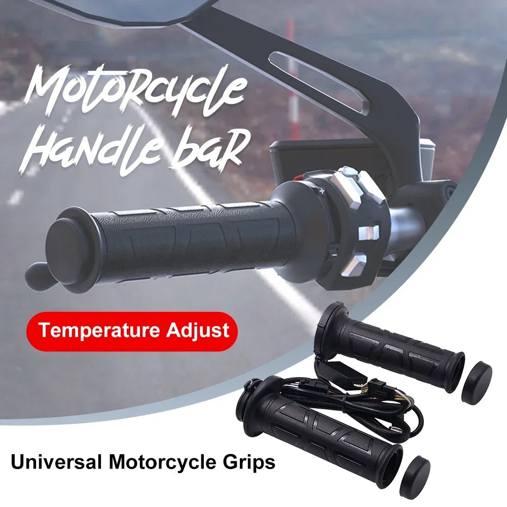 Motorcycle Heated Grips 22mm BMW Universal 12v Comfort adjustable heat levels