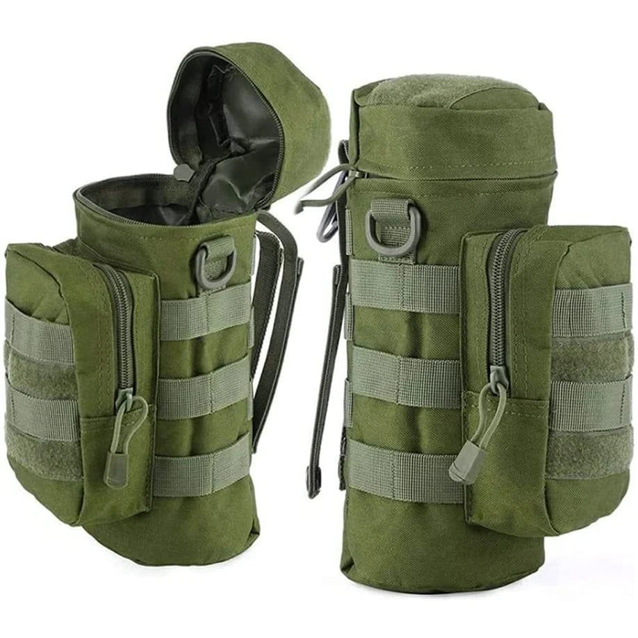 Tactical Molle Water Bottle Pouch Hydration Carrier Bag with Strap Nylon