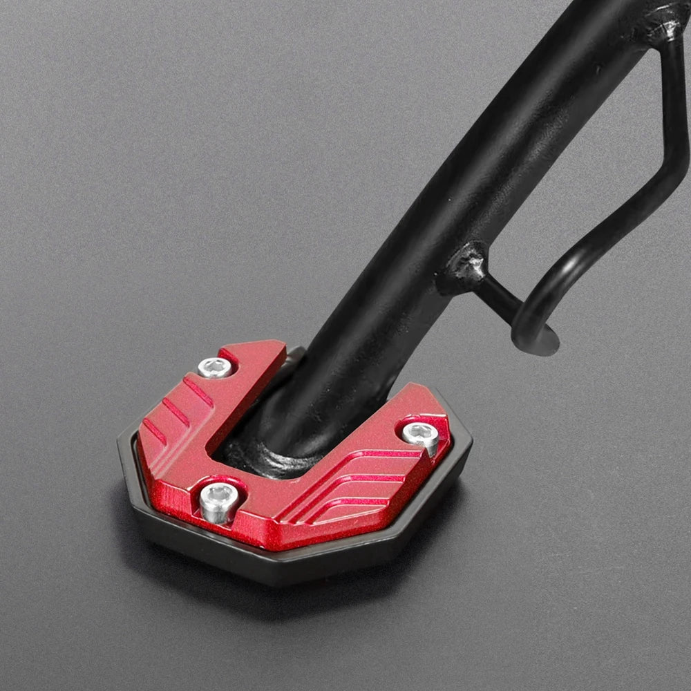 Motorcycle Kickstand Extender Foot Pad CNC Aluminium Support Plate, 5 Colors
