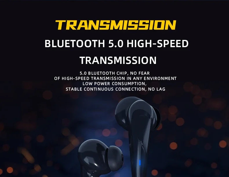 X15pro TWS Wireless ultra low latency Gaming Bluetooth Headphones with Microphones Noise Reduction High Fidelity Bass Earphones