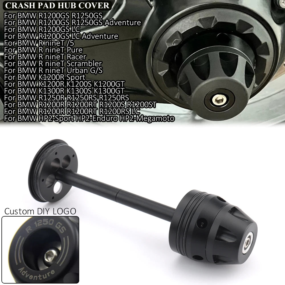 BMW R1200GS R1250GS HP R9T Axle Protection Crash Pad Hub Cover Final Drive