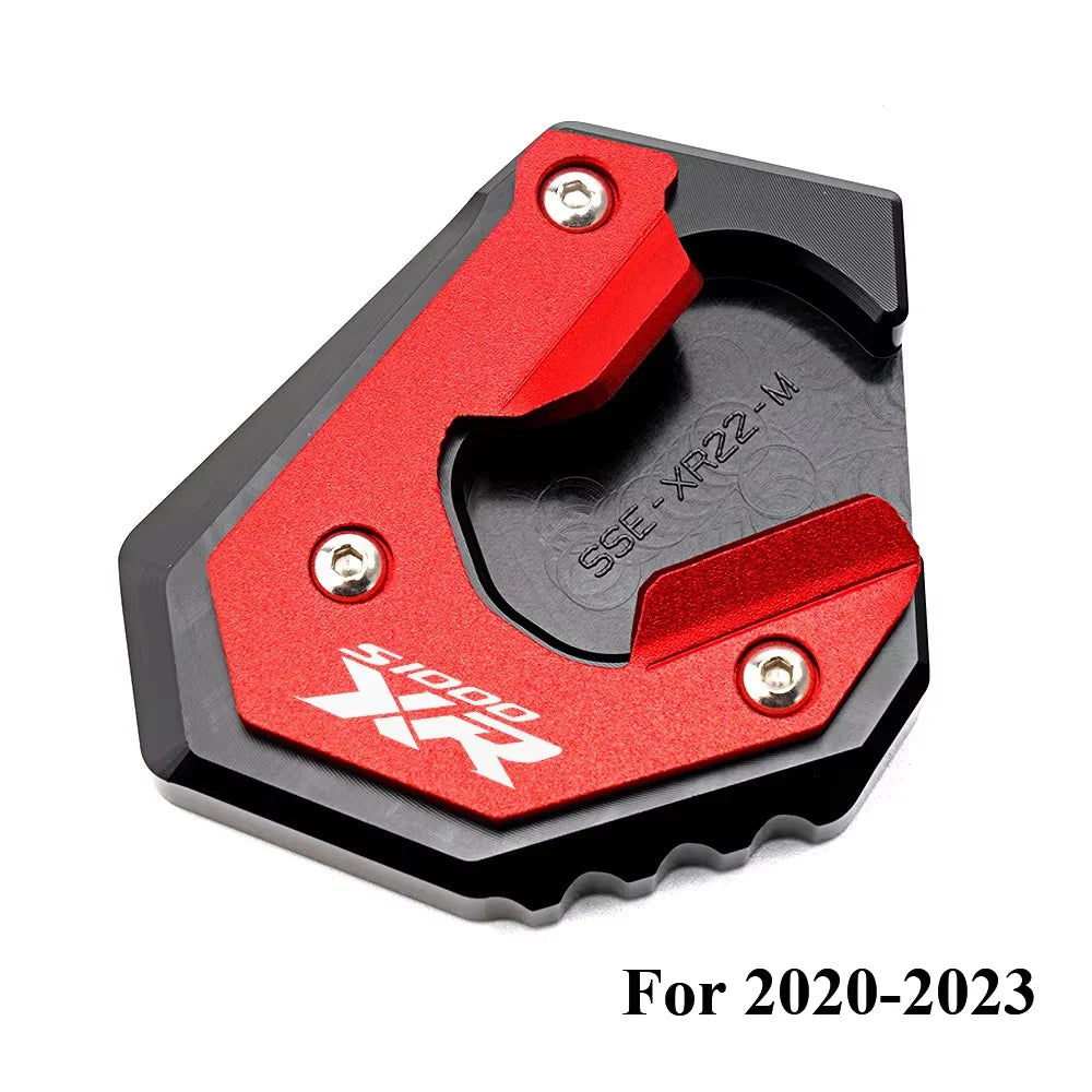 Kickstand Extension Pad Foot For BMW S1000XR 2017-2026  Valve Caps CNC Aluminum