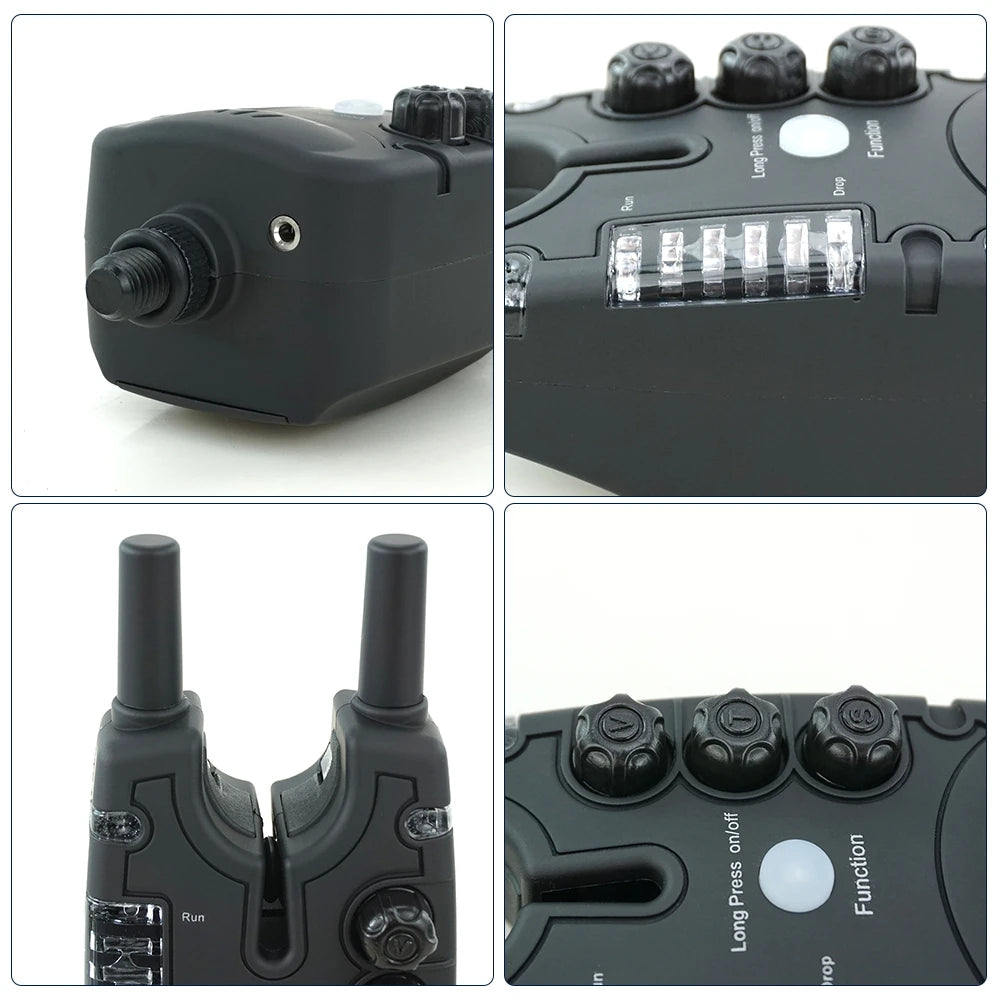 Hirisi Carp Fishing Bite Alarm B150 with LED Light Tone Volume Sensitivity