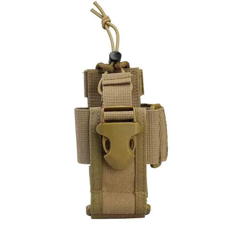 Tactical Walkie Talkie Radio Holder Molle Pouch Nylon Belt PackAirsoft Hiking
