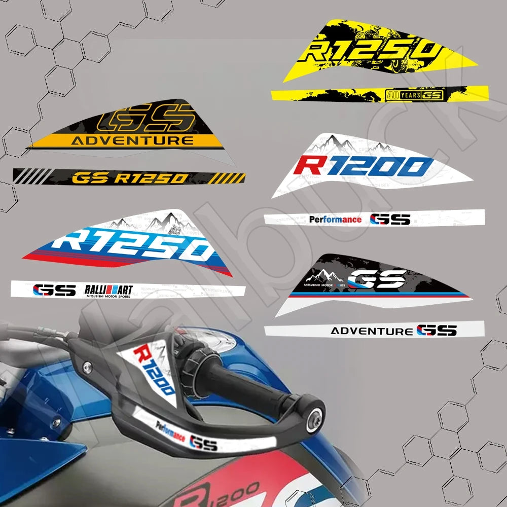 Motorcycle Handguard Stickers Decal For BMW R1200GS R1250GS F750GS F850GS ADV