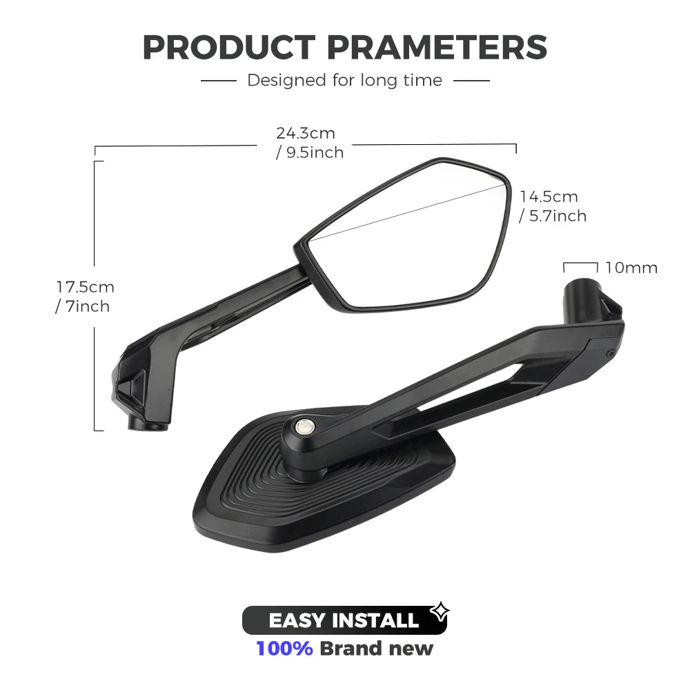 Aluminum Mirrors BMW R1250GS R1200GS F900R G310GS S1000R F800 F650 F700 F750 GS