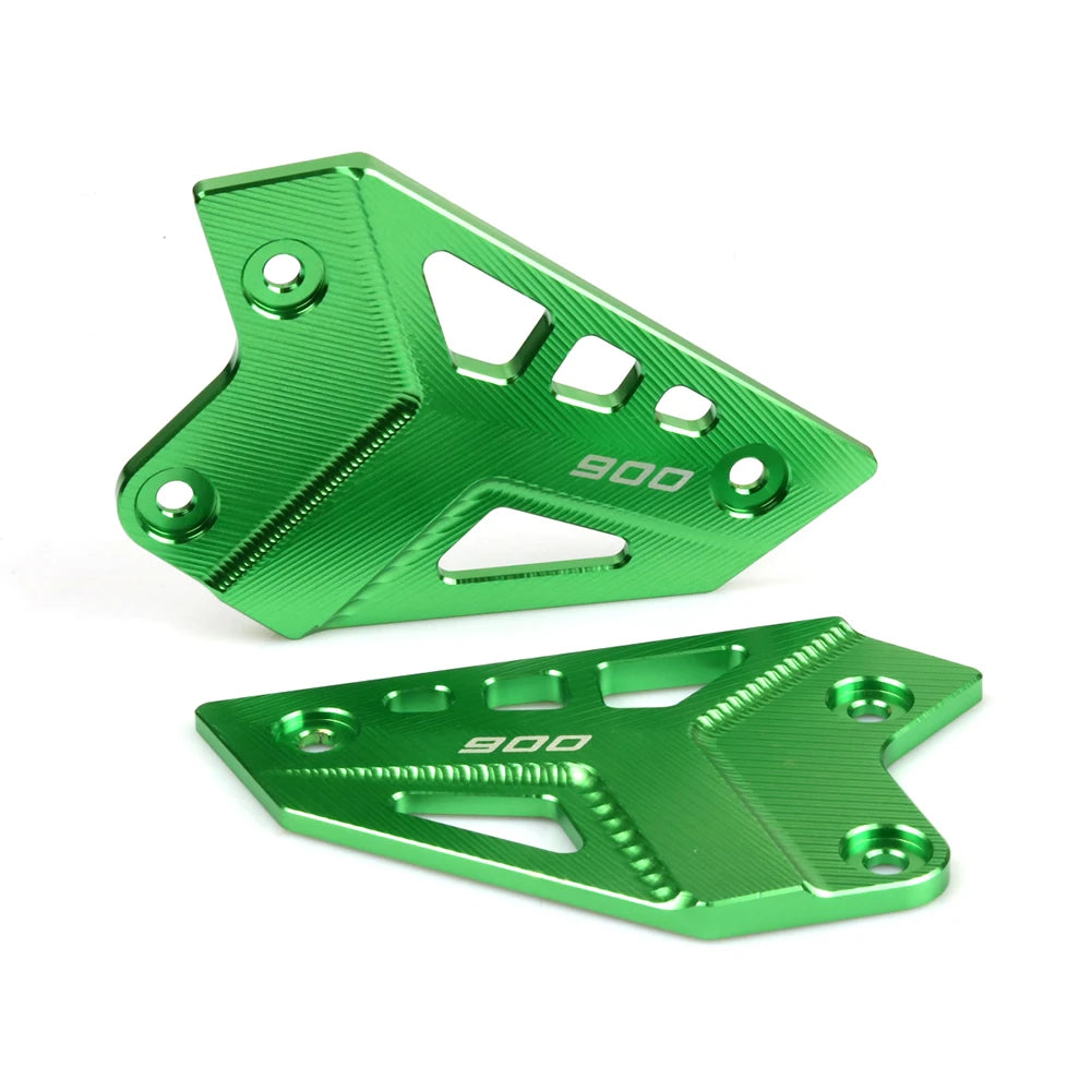 Kawasaki Z900 2017–2024 Rear Footpeg Heel Guard Plates CNC Alloy – All Colours