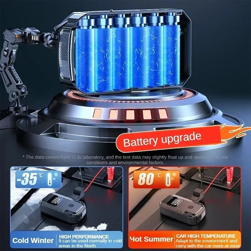 1200A Wireless Car battery booster starter Tyre Inflator