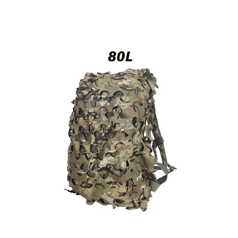3D Camo Net Backpack Cover – Laser Cut Camouflage for Airsoft & Paintball