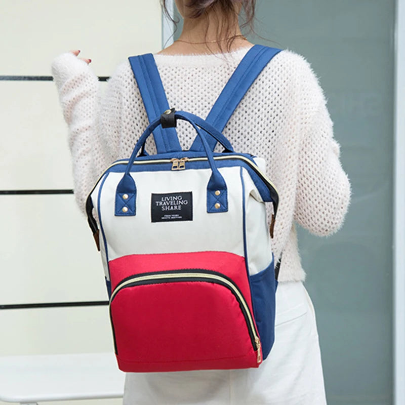 Large Capacity Canvas Mummy Bag - Stylish, Multi-Functional, Thermal Insulation