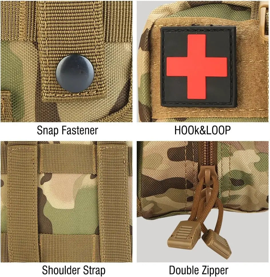 315-Piece First Aid & Tactical Survival Kit - Camping, Hiking, Hunting, Climbing