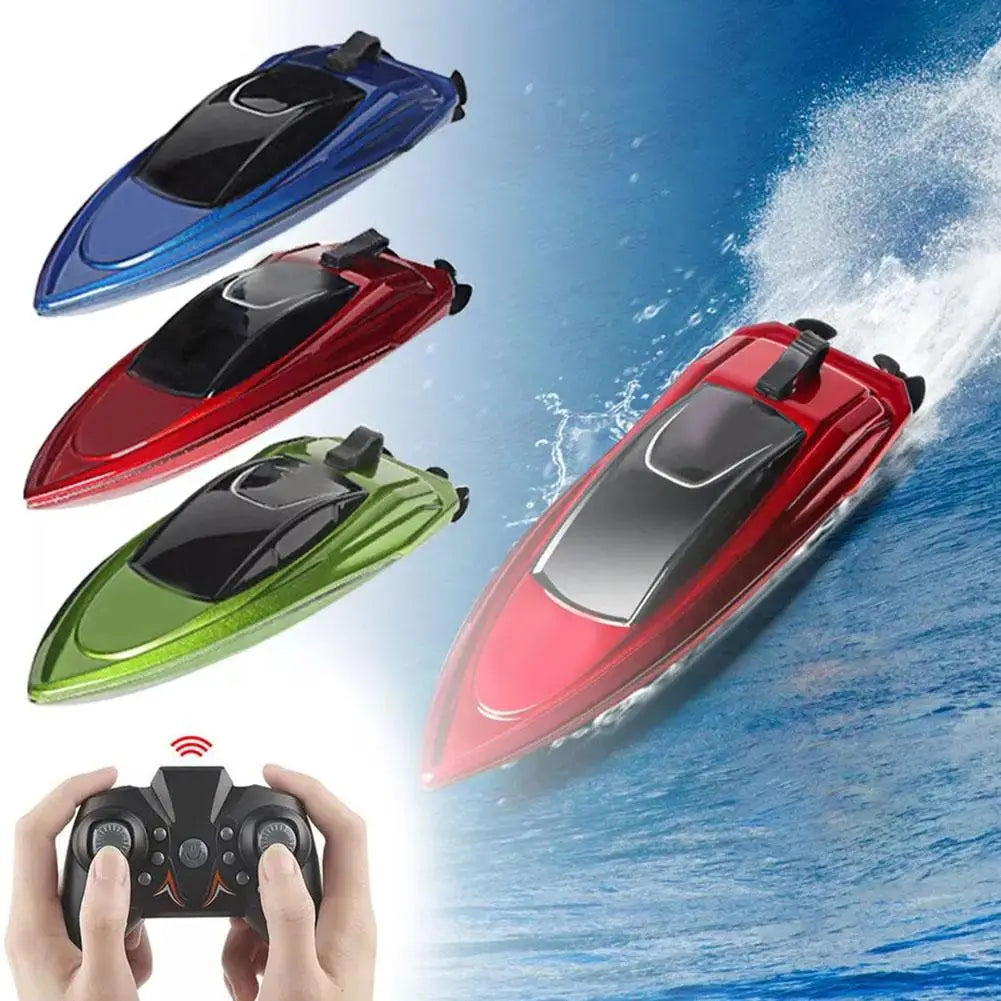 2.4G Mini RC Boat - Waterproof, Dual Motors, 3.7V 100mAh, 12 Min Use, Bath Pool
