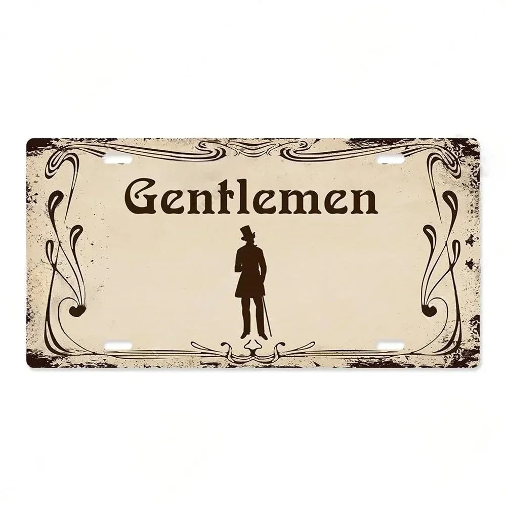 Vintage style Restroom Metal Sign Plaque Plate for Bar, Club, Toilet, Bathroom