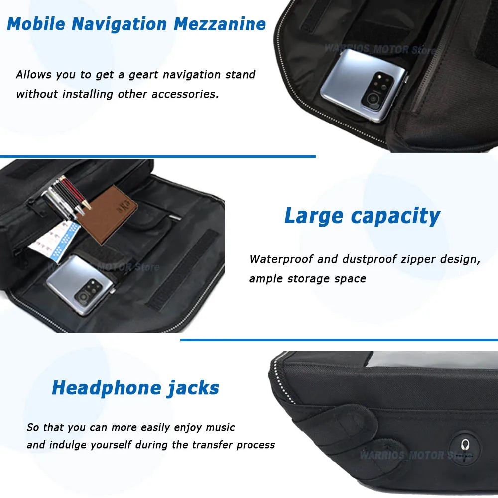 Yamaha Tracer Handlebar Bag WaterproofStorage For 700 900 155 7 9 GT Travel Kit