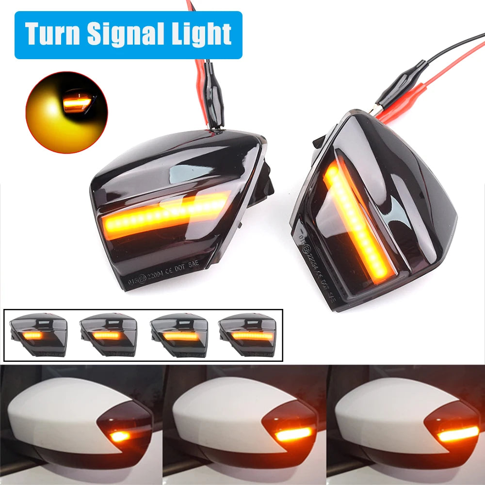 Dynamic LED Side Mirror Turn Signal Light for Ford S-Max 07-14 Kuga C394 08-12