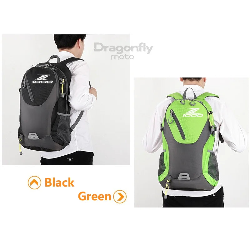 Backpack Kawasaki Z1000 Z Series Motorcycle Travel Bag Riding Touring Gift