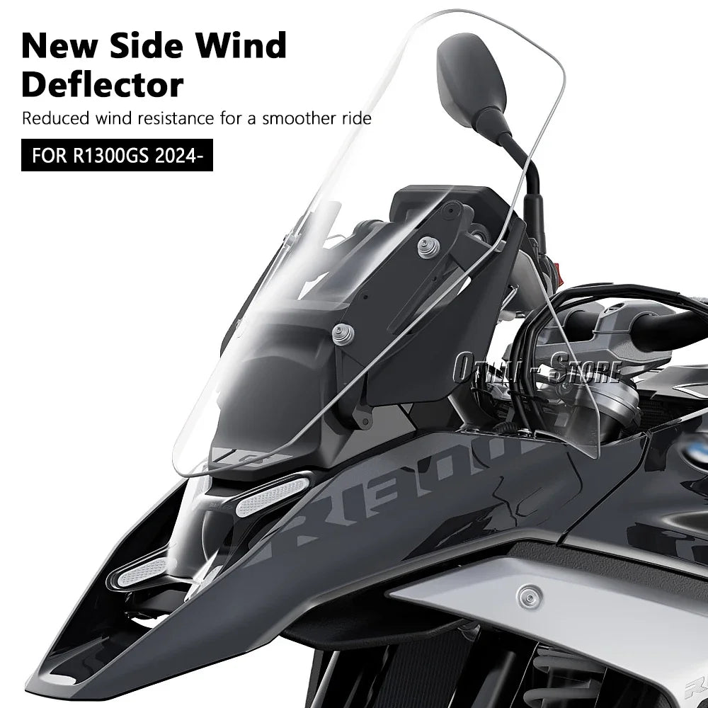 BMW R1300GS 2024+ Windshield Side Deflector Windscreen  Wind Protection