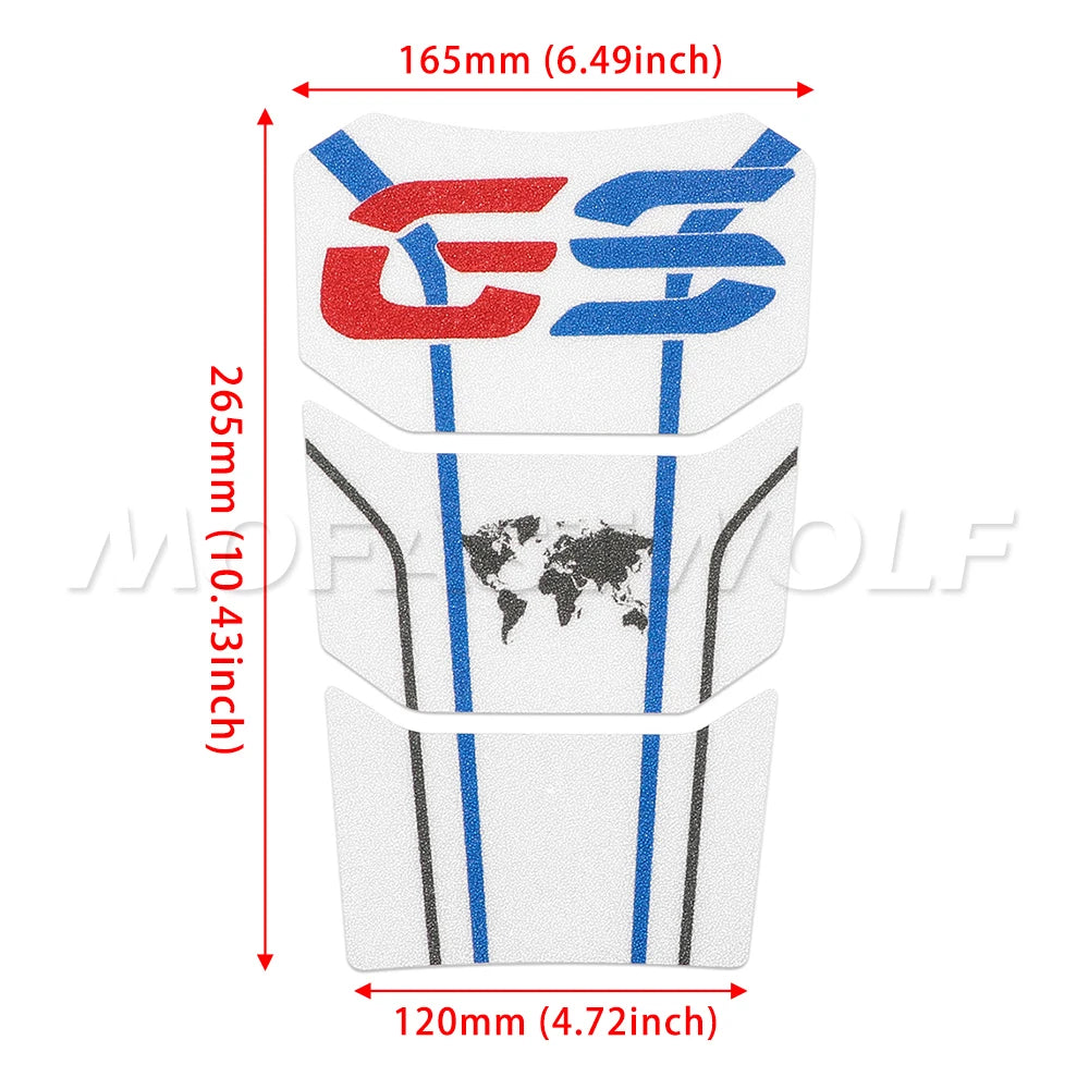 BMW R1250GS R1200GS Adventure Tank Pad Protector Resin Sticker Decals 2014-2023