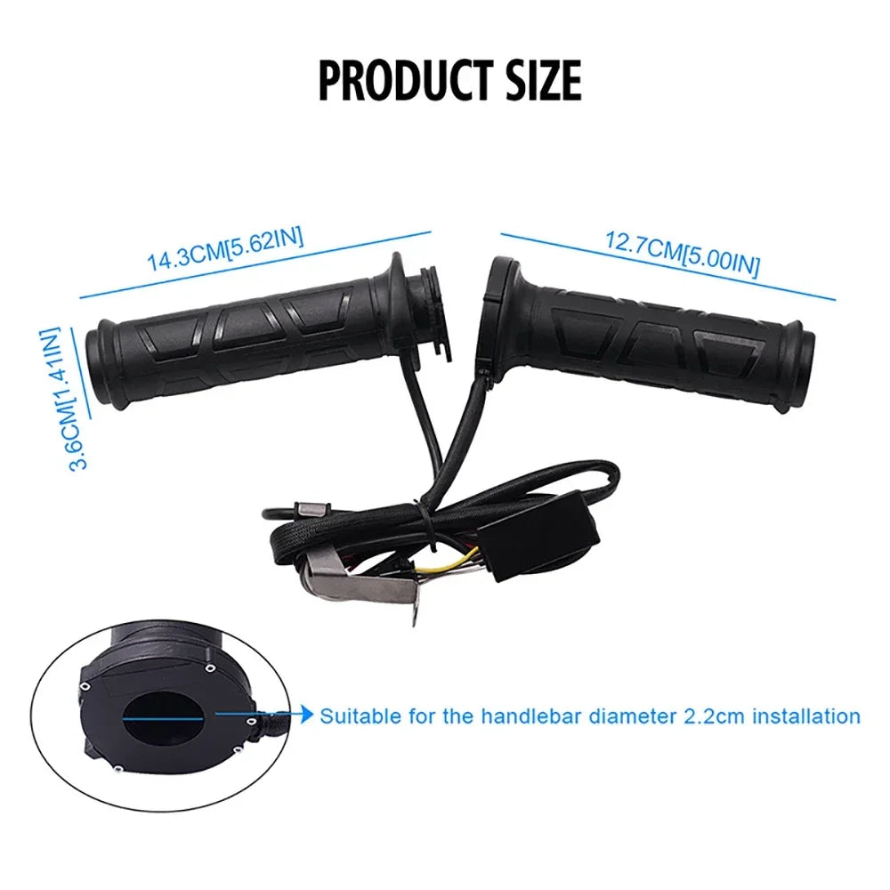 Motorcycle Heated Grips 22mm BMW Universal 12v Comfort adjustable heat levels