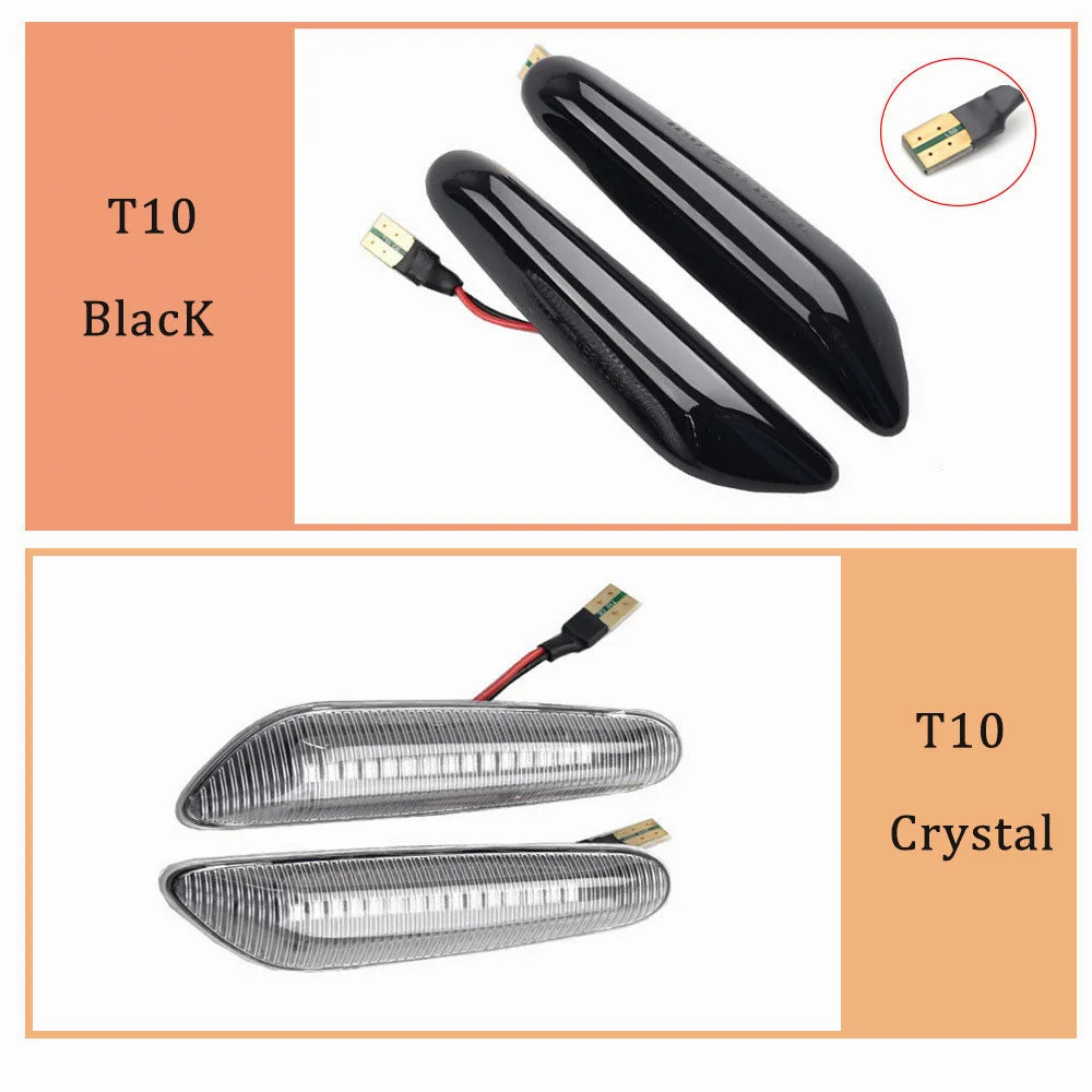 2X Dynamic LED Side Marker Turn Signal Light BMW E46 E90 E60 X1 X3 1 3 5 Series