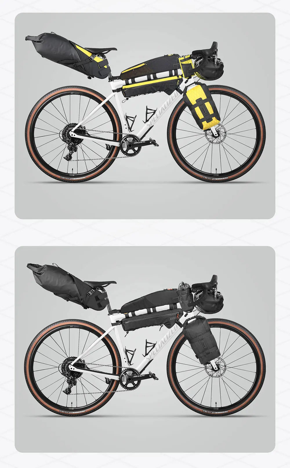 Rhinowalk 14L Waterproof Bike Saddle Bag Large Rear Seat Pack Bikepacking MTB
