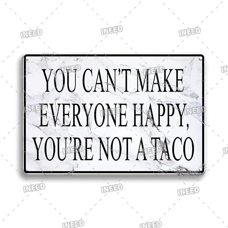 Funny Quote Tin Sign, Garage Wall Plaque, Humorous Metal Sign for Man Cave Decor