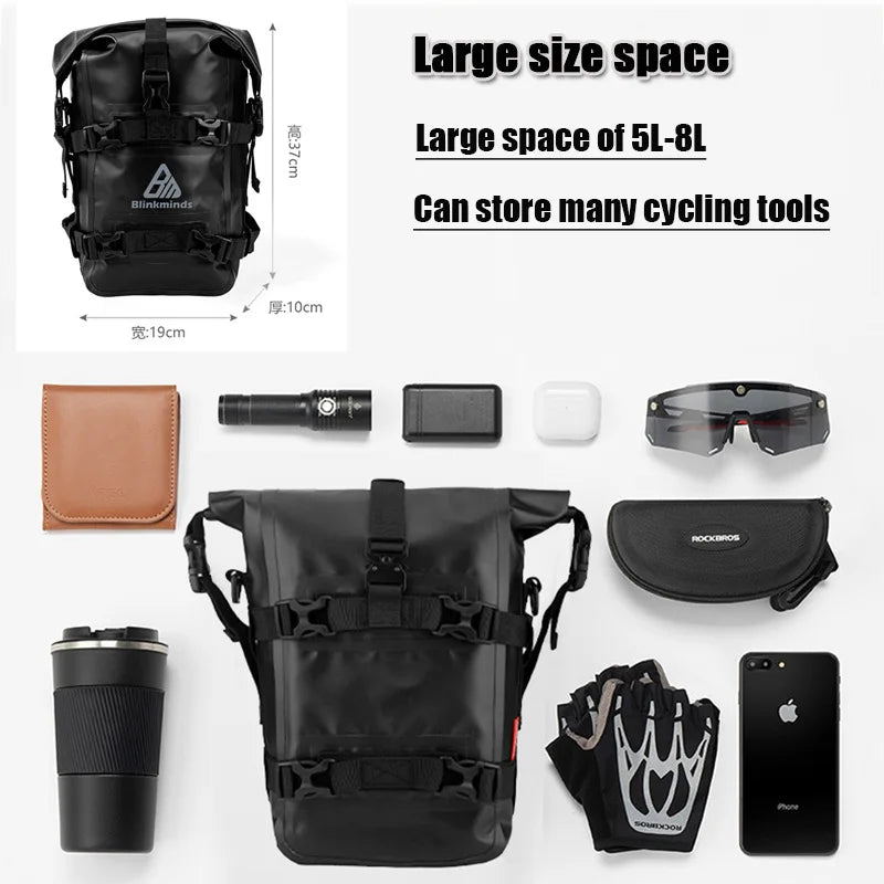 Motorcycle Crash Bars Bag Waterproof, Repair Tools, Luggage BMW Honda Suzuki Adv