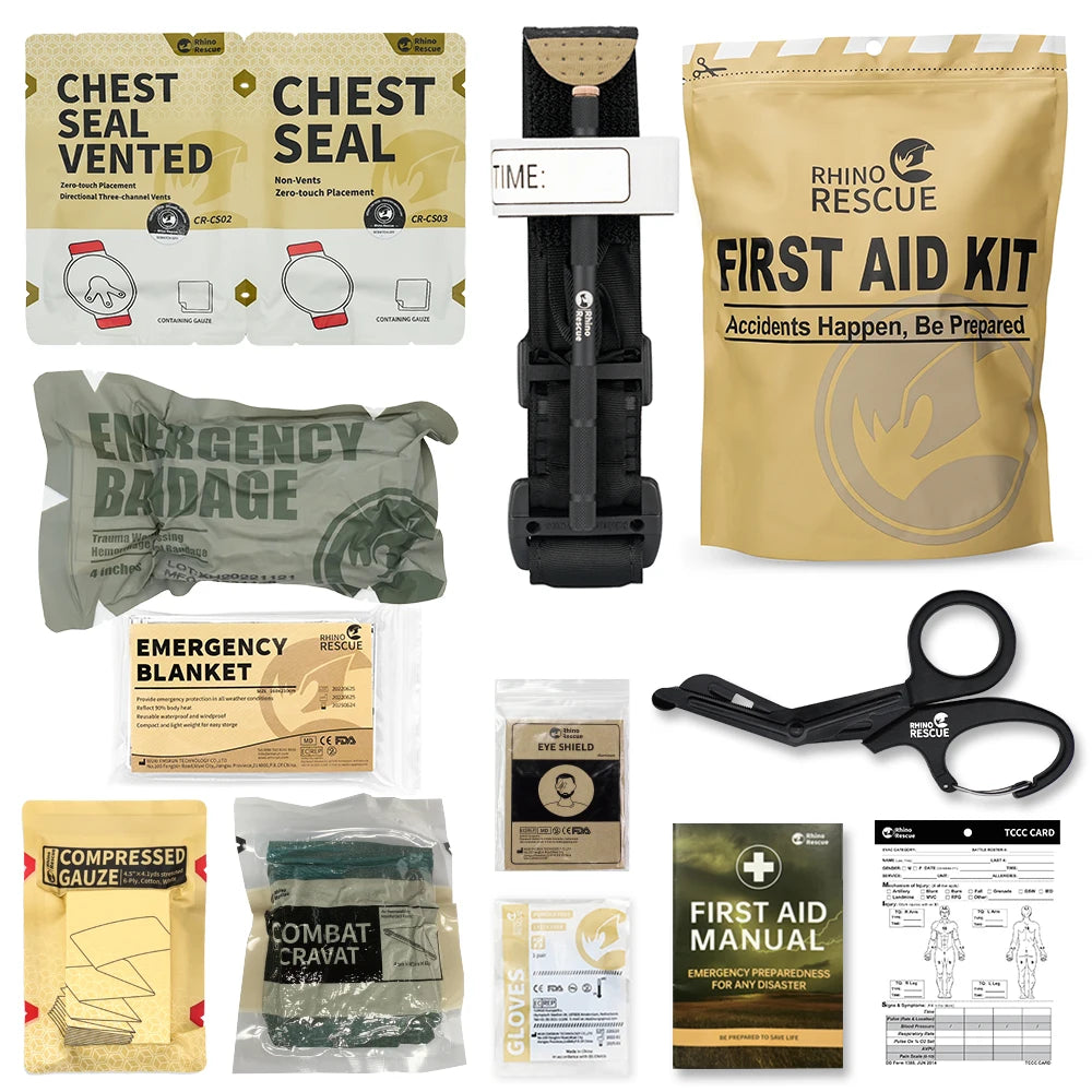RHINO RESCUE-SE IFAK Trauma First Aid Kit | Tactical Medical Pouch | Emergency