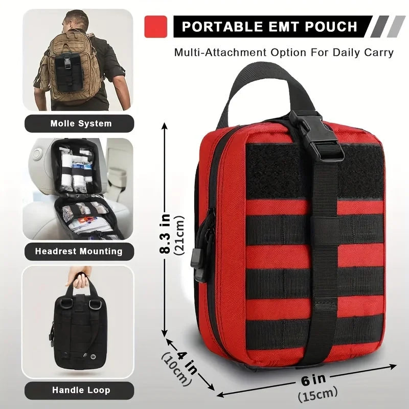 50pc IFAK Trauma Survival First Aid Kit, Home, Hiking, Camping, Israeli Bandage
