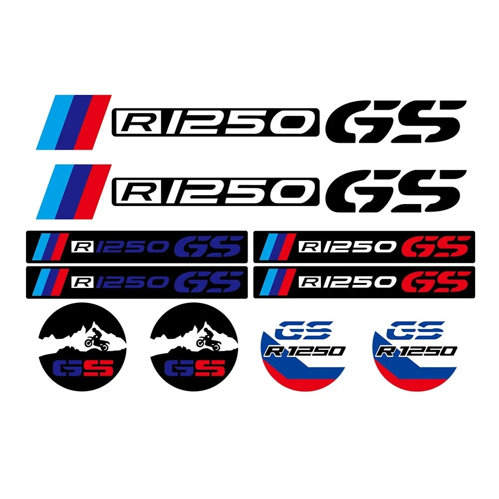 BMW R1200GS R1250GS ADV S1000XR Motorcycle Decals Swingarm Shaft, wheel & other