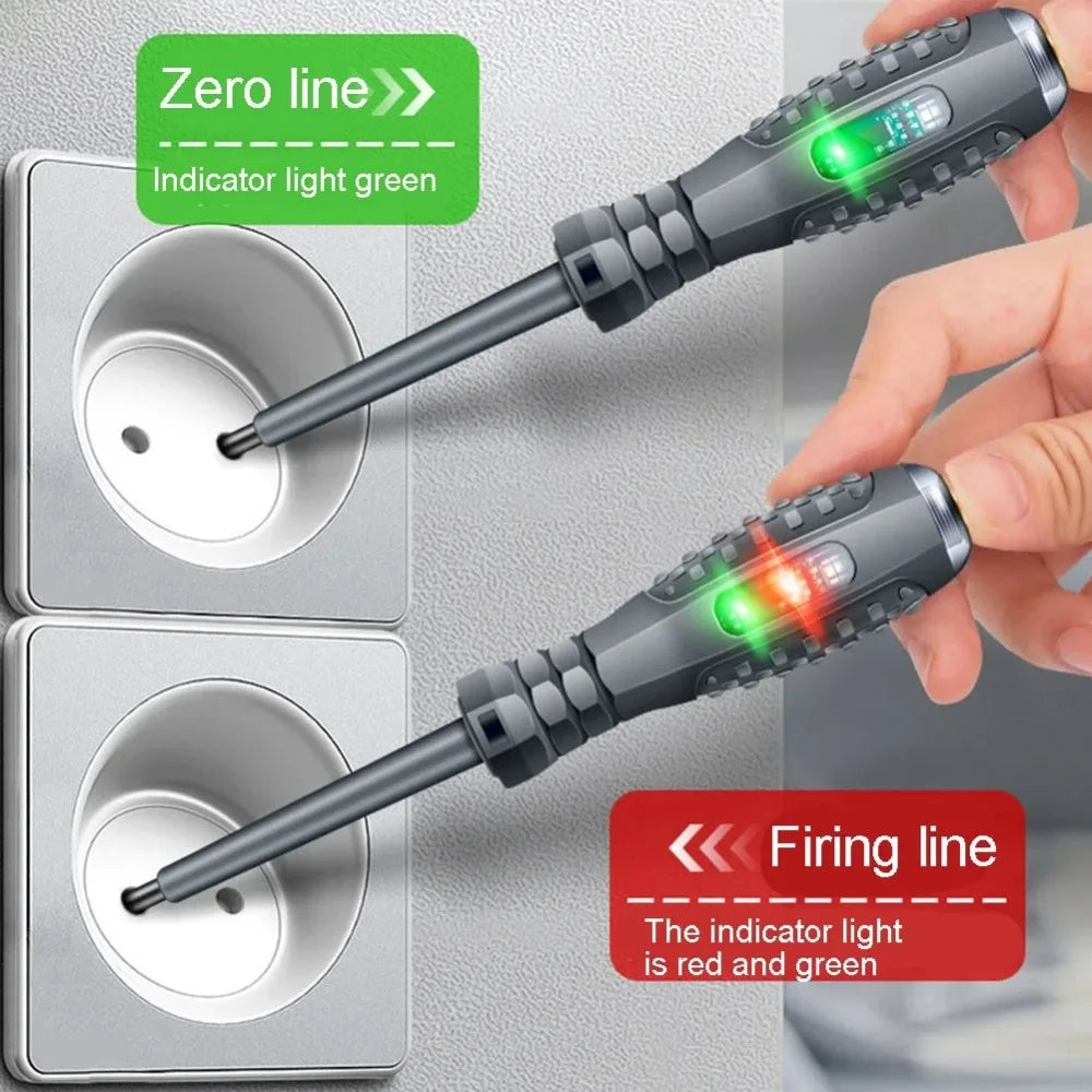 Neon Bulb Indicator Screwdriver Insulated Electrician pen Voltage Tester