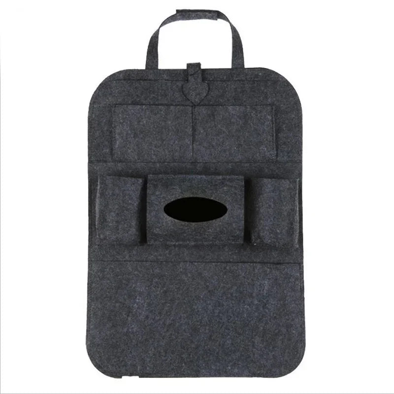 Universal Car Back Seat Storage Bag – 6-Pocket Hanging Trunk Organizer