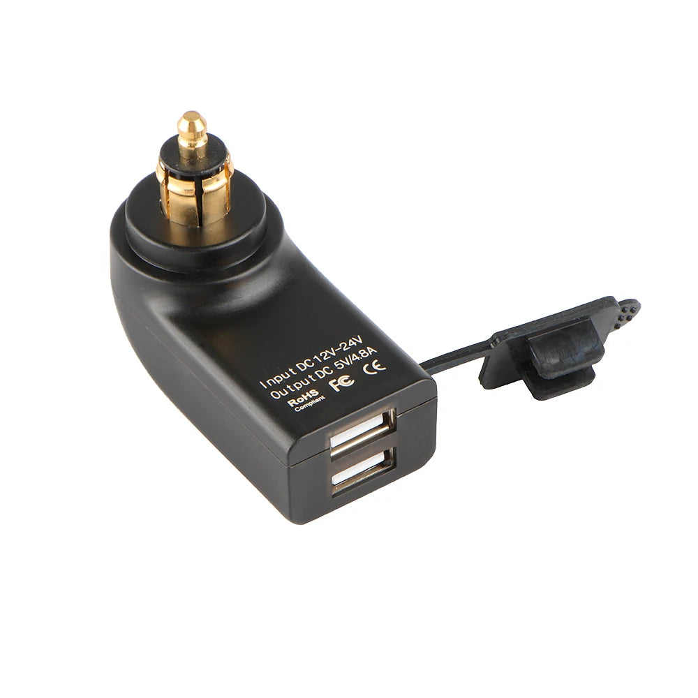 Dual USB Charger Port  BMW R1200GS R1250GS F850GS F750GS F800GS Power Plug DIN