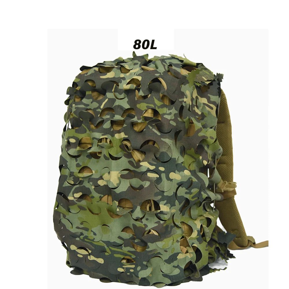 3D Camo Net Backpack Cover – Laser Cut Camouflage for Airsoft & Paintball