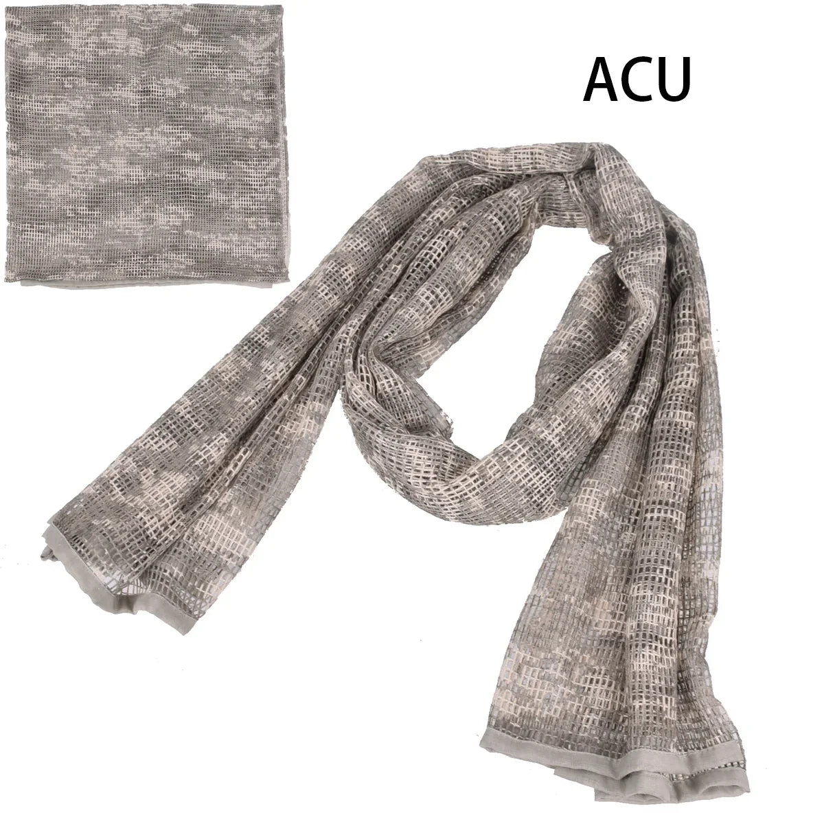 Tactical Cotton Scarf Mesh Neck Keffiyeh Camouflage Face Sniper Veil for Hunting