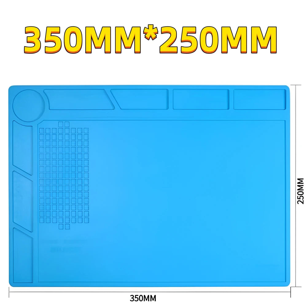 Silicone Soldering Mat Heat Resistant Repair Pad for Phone Laptop Electronics