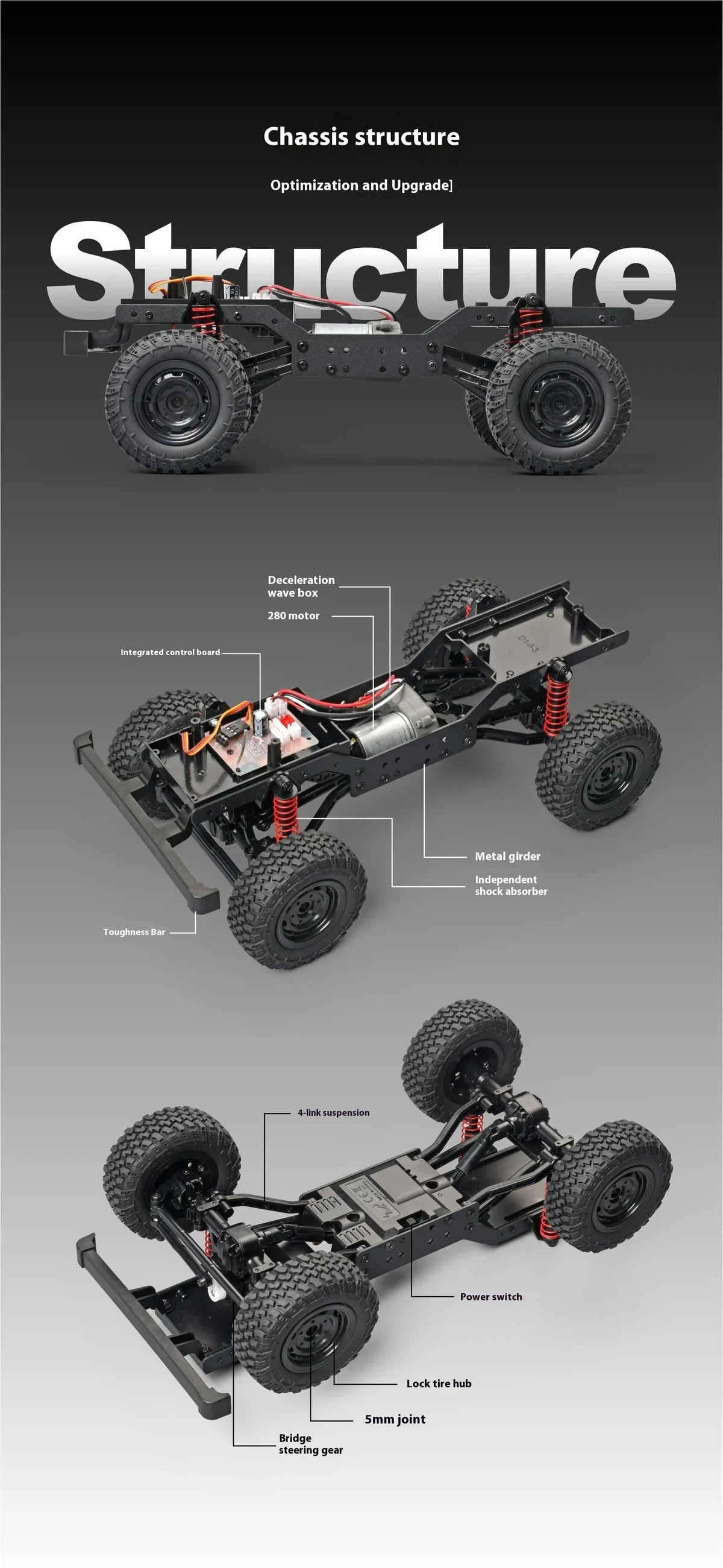 MN99S/MN98 1:12 4WD RC Defender 2.4G RTR Rock Crawler Truck 80m Range 40min