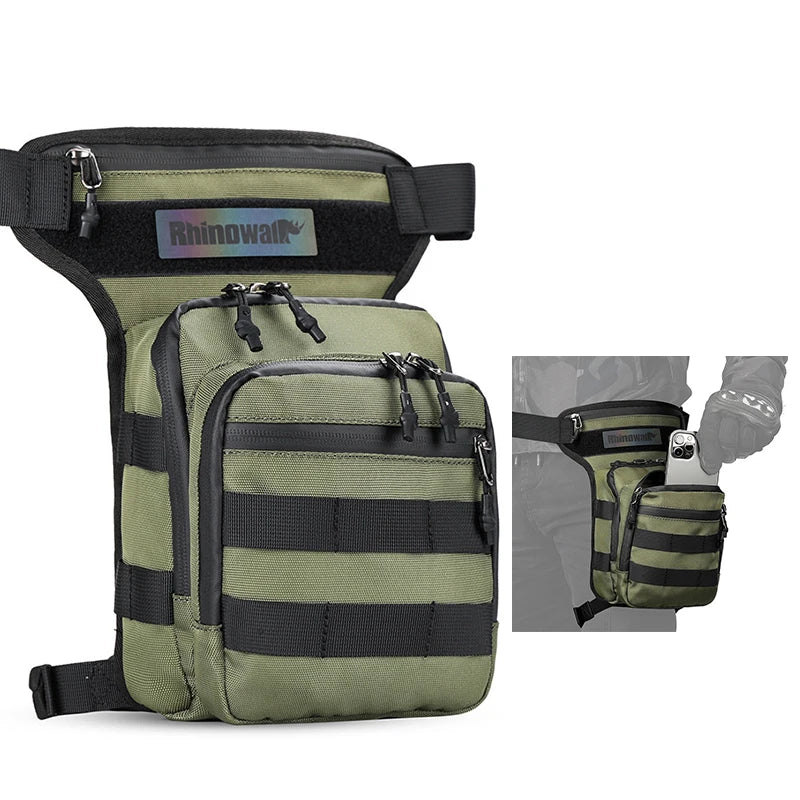 Motorcycle Leg Drop Bag Waterproof Thigh Hip Pouch Tactical Travel Pack waist