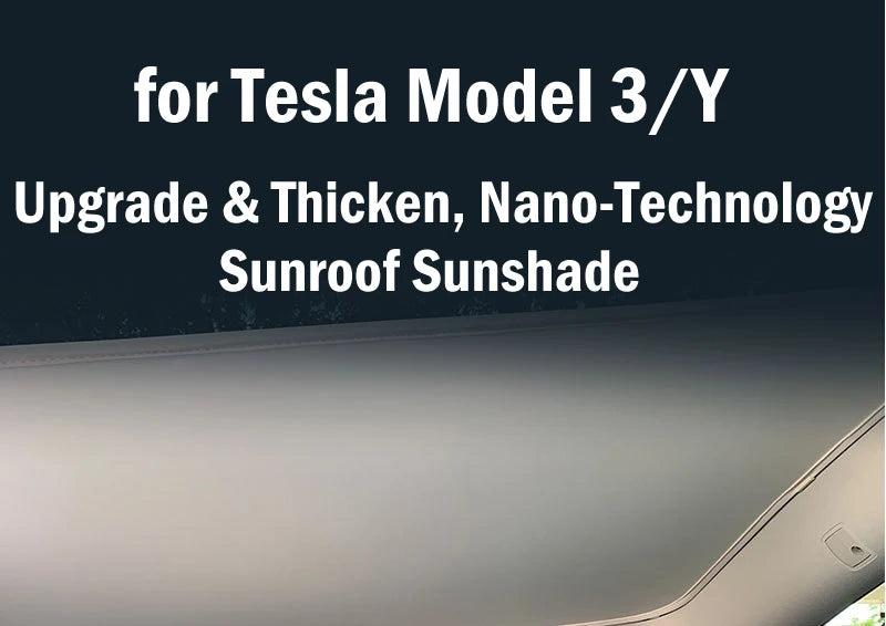 Tesla Model 3+ Highland 2024 Model Y Sunroof Sunshade UV Heat Block Ice Cloth