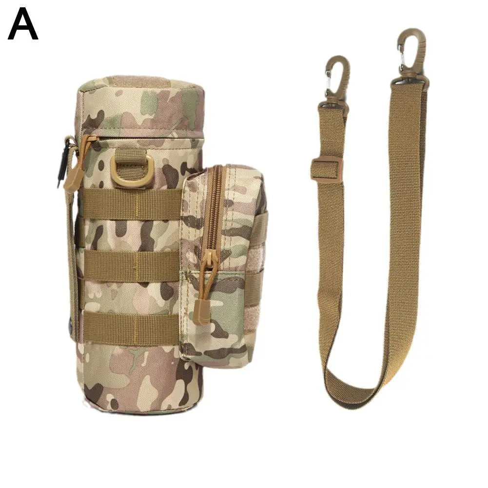 Molle Water Bottle Holder Bag Hydration Carrier Pouch with Strap 32oz Nylon