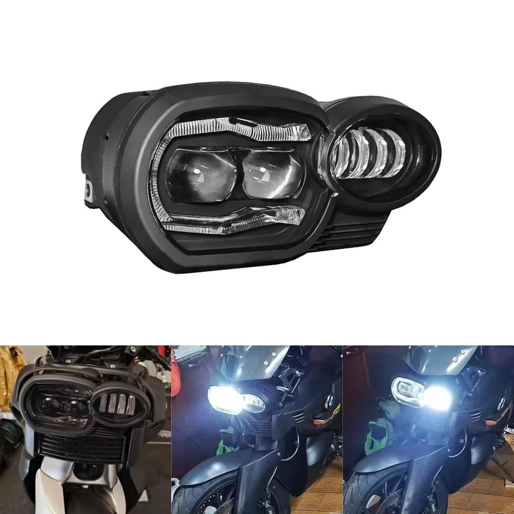 LED Headlight Upgrade for BMW K1200R K1300R 2005-2013 w/ DRL, Projector