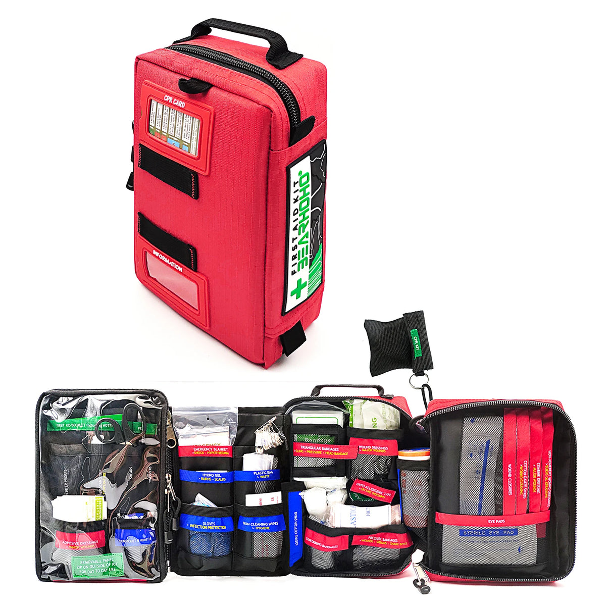 255pcs First Aid Kit Emergency Medical Bag, Cpr kit, Home, Car, Camping, Outdoor