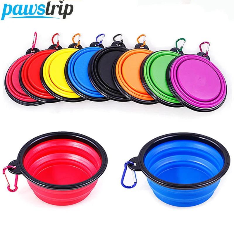 Portable Collapsible Dog Bowl 350ml –  Travel Pet Feeder, Water Dish, keep in Car