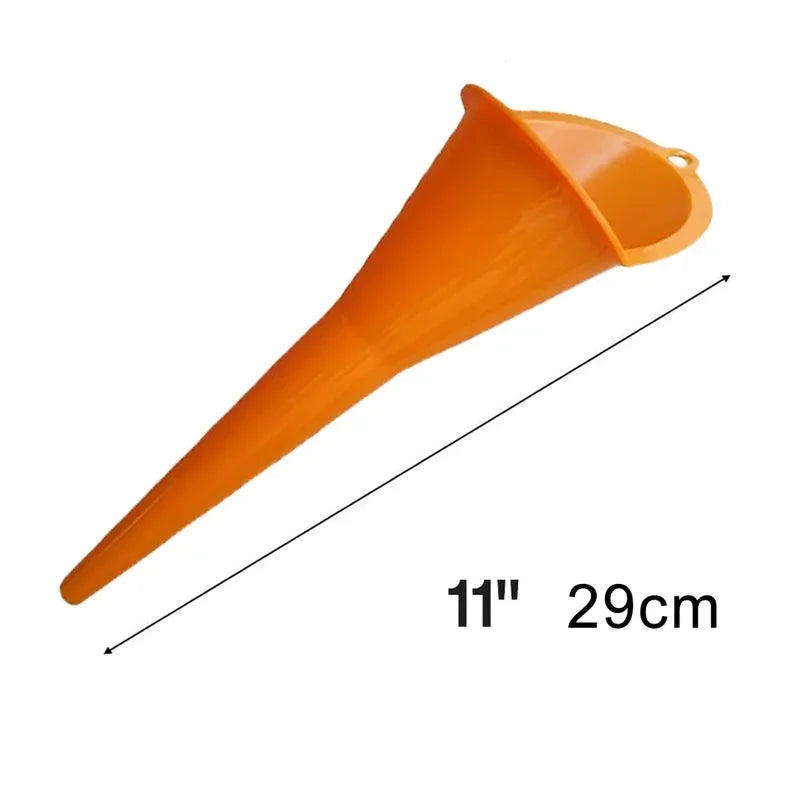 Long Stem Funnel - Anti-Splash Oil Fuel Filling Tool, Motorcycle Car Refueling