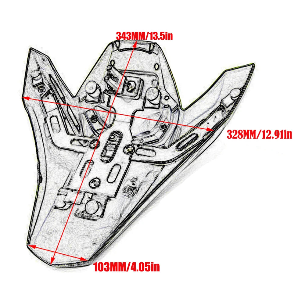Kawasaki Z900 Rear Seat Cover Cowl Fairing 2017–2023 Pillion Tail Panel