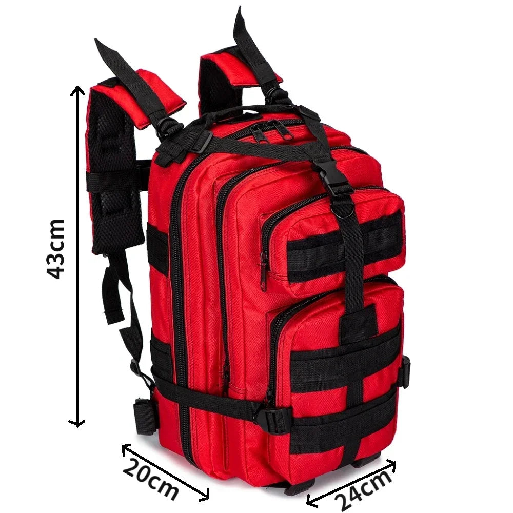 30L Empty Outdoor Backpack Bag - Medical Sport Hiking Travel First Responder