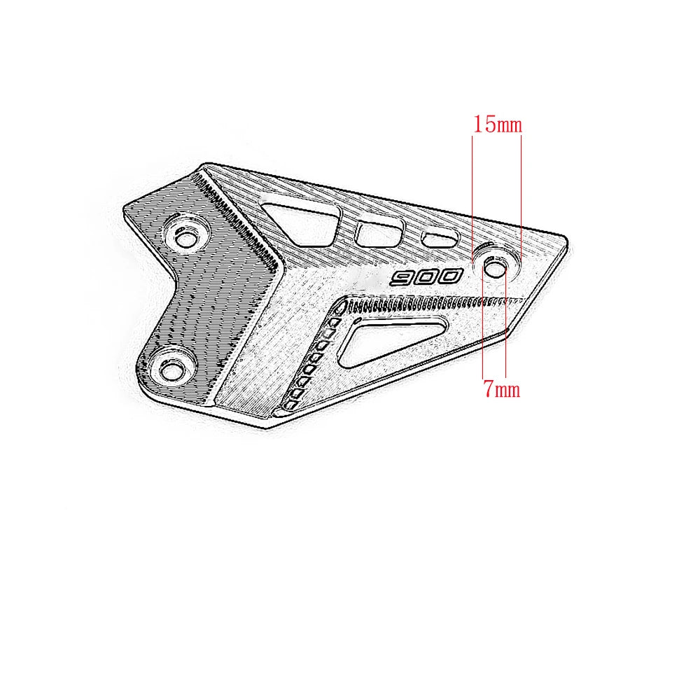 Kawasaki Z900 2017–2024 Rear Footpeg Heel Guard Plates CNC Alloy – All Colours